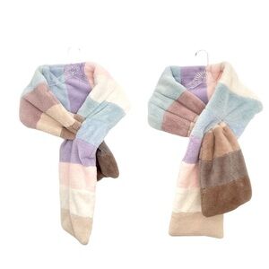 Anthropologie Plush Faux Fur Soft Long Scarf NWOT